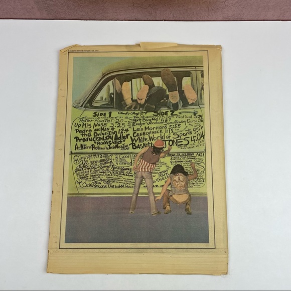 Vintage Rolling Stone Magazine Dan Hicks Sly Stone August 30, 1973 Music Art - Picture 3 of 6